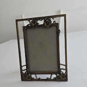 Vintage The Weston Gallery Metal Frame  Bronze Floral Vines Easel Display